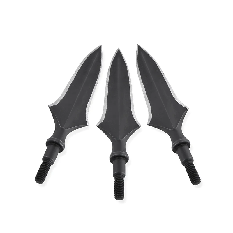 12pcs Hunting Arrowhead Arrow Points Iron Broadheads Target Arrow Head for Recurve Compound Bow Archery Shooting Accessories